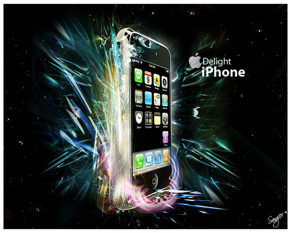 Iphone手机创意宣传海报psd素材模板下载 图片id 4399 海报设计 广告设计模板 Psd素材 素材宝scbao Com