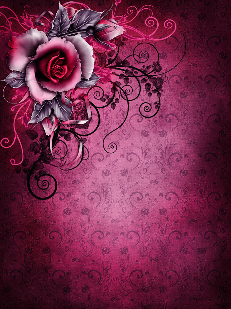 复古玫瑰花背景底纹图片素材 图片id 其它类别 背景花边 高清图片 素材宝scbao Com
